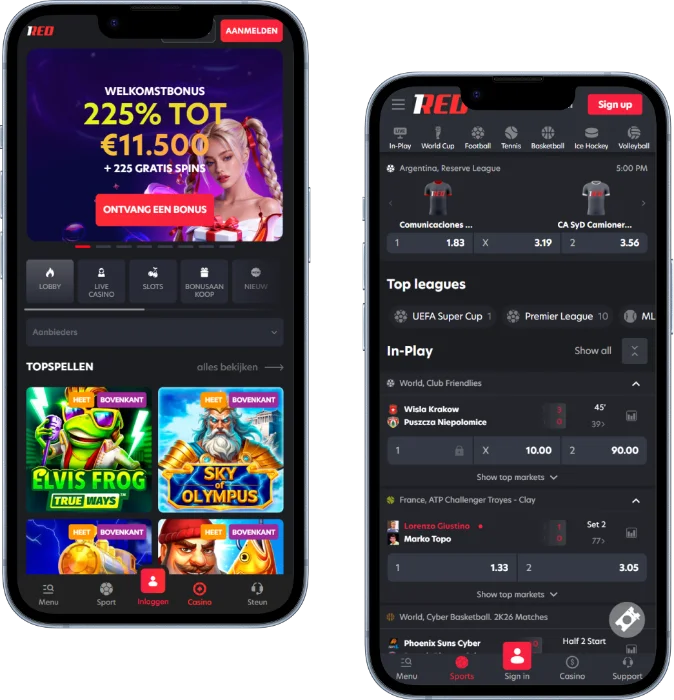 1RED Casino Mobiele Versie 1RED Casino Mobiele Versie